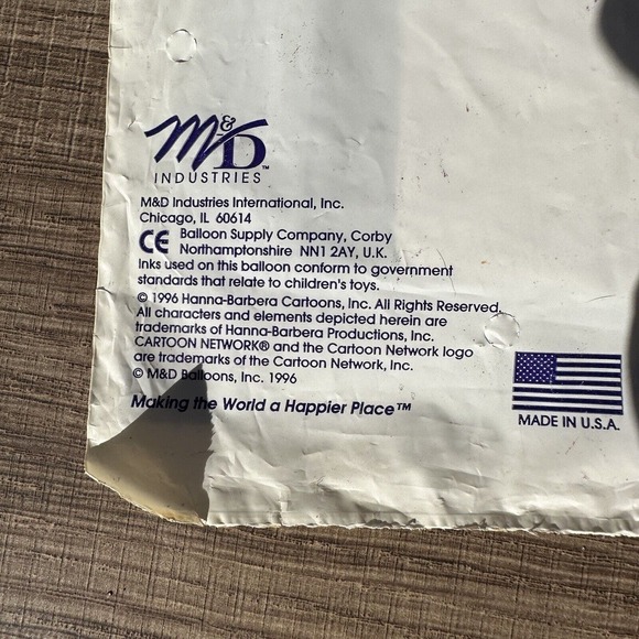 Vintage 1990s New Jonny Quest Cartoon Network 18" Large Balloon M&D - Picture 6 of 8